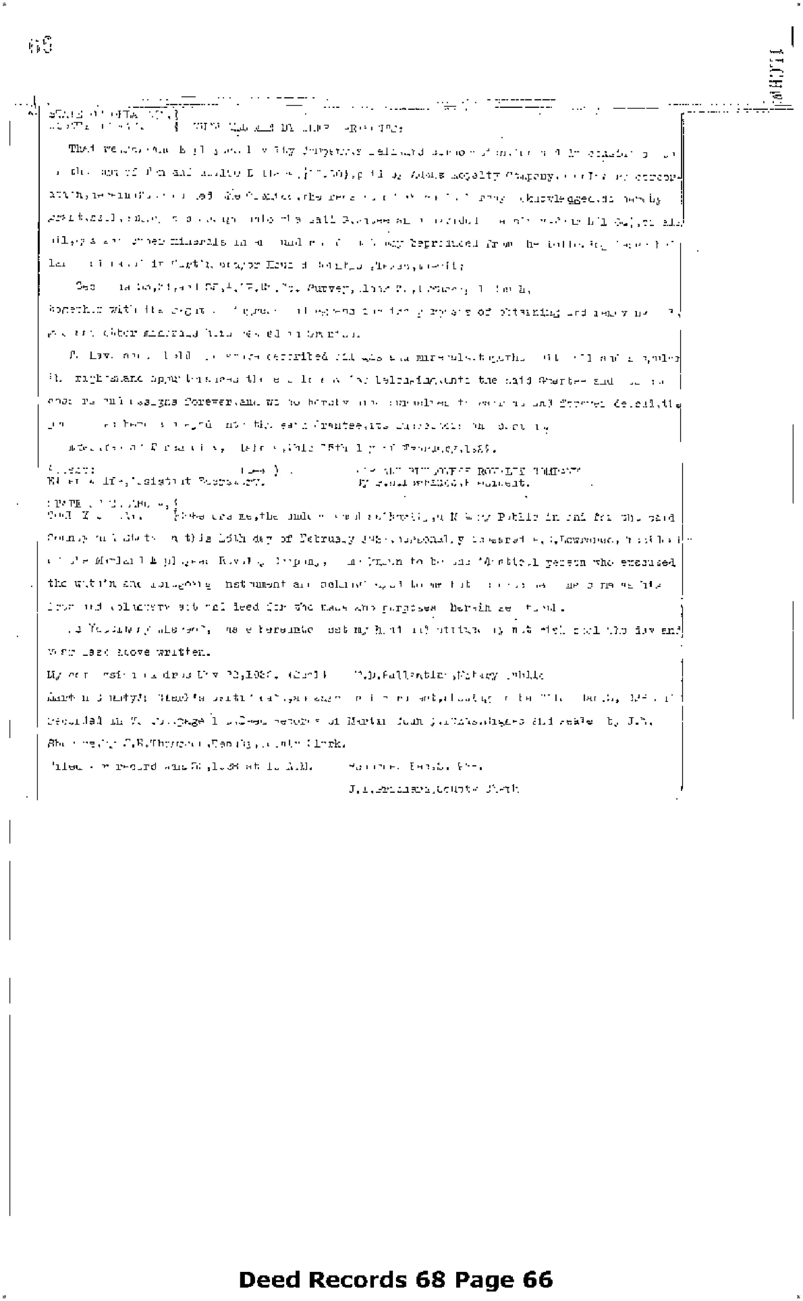 Marland Employees Royalty Co - Recorded V: Vol: 68 Pg: 66; Mineral Deed (Doc #DOCC1928-1-461116)